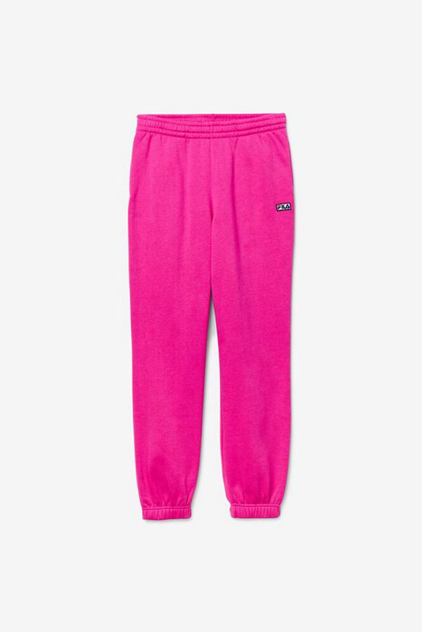 Calca Jogger Fila Mulher Rosa - Fila Lassie Fleece Portugal Lojas,LFDM-85429